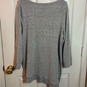 Vera Wang Gray Sweater Tunic Size Large